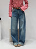 Jeans con cintura Miu