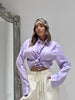Camicia in lino Lilla