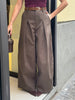Pantalone Marrone con Cintura
