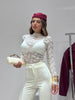 Maglia in pizzo Panna