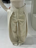 Pantalone Gessato Beige