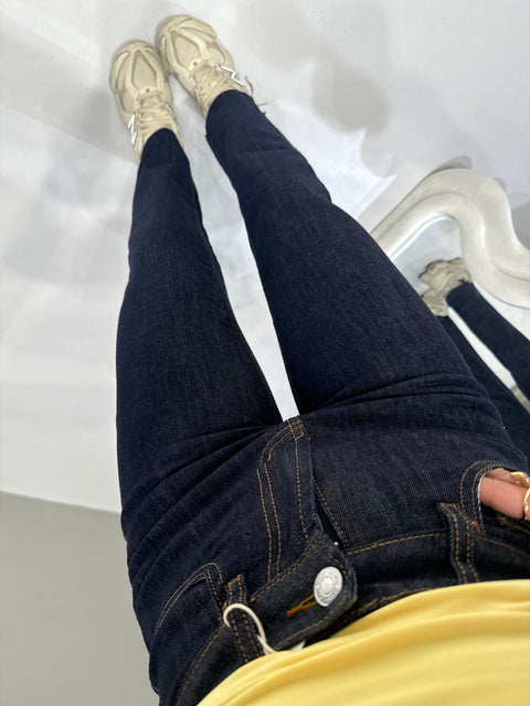 Jeans Capri lavaggio Scuro