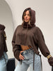 Felpa JW Marrone Crop