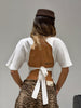 Maglia con Scollatura Bianca