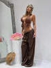 Pantalone Satin Marrone