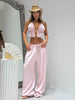 Pantalone Satin Rosa