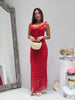Vestito Rosso Flower