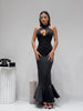 Vestito Sirena Nero con Pizzo