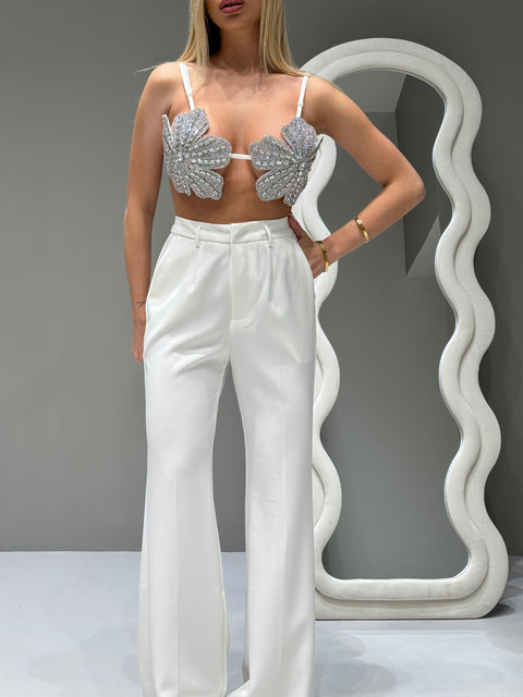 Pantalone Bianco a Palazzo