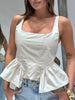 Top Volant Beige