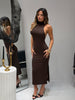 Vestito Kim Marrone