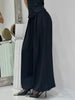 Pantalone Nero con Fiocchi alla Caviglia