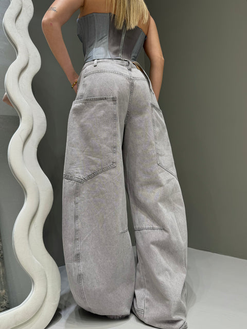 Jeans Ballon Grigio