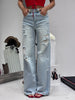 Jeans Strappi Wide