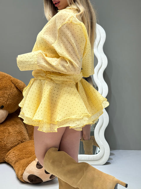Vestitino a Pois Giallo