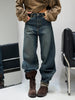 Jeans sabbiato con Piega
